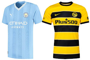 Manchester City v Young Boys 2023-24 Shirts