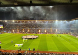 Aston Villa Hospitality - View from the seats in Lions Restaurant, Villa Park 2026/27