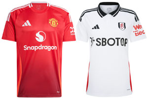 Man United v Fulham 2024-25 KitsMan United v Fulham 2024-25 Kits