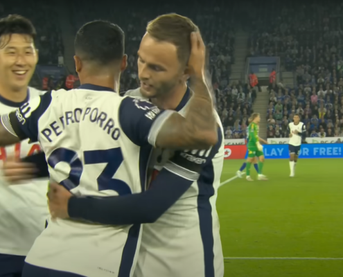 Pedro Porro Goal v Leicester City August 2024