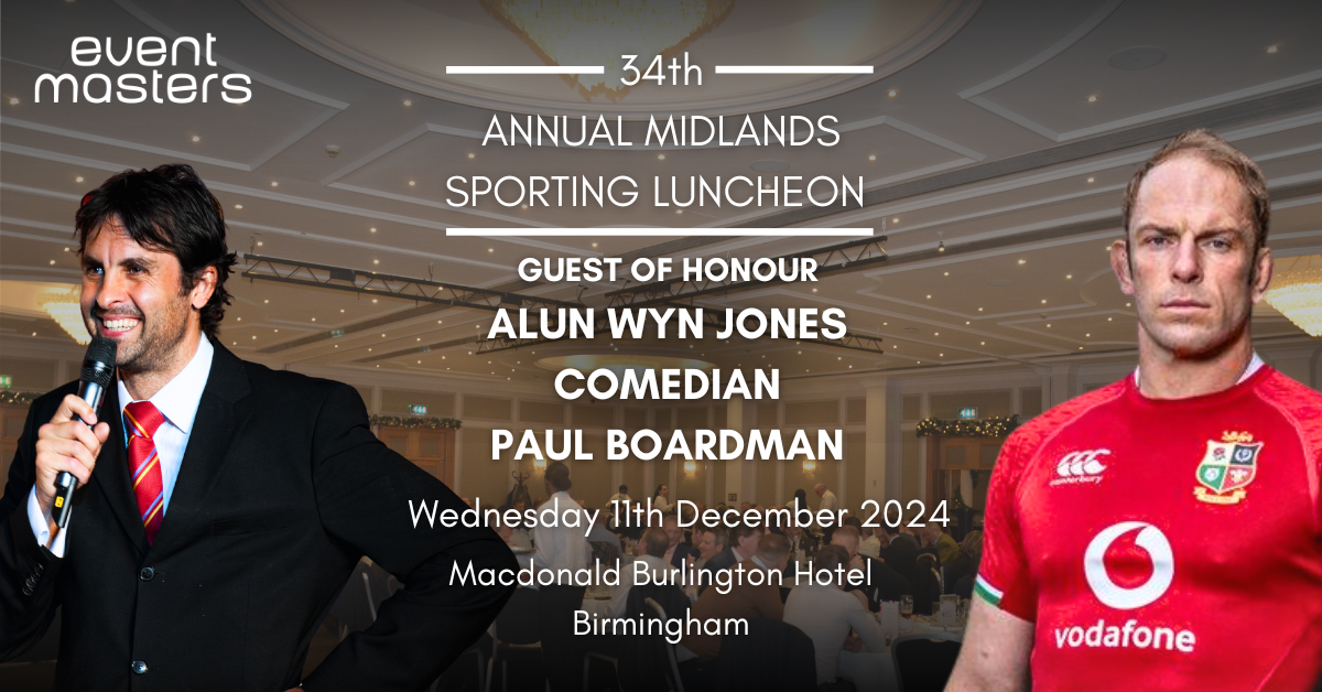 Christmas Sporting Luncheon Alun Wyn Jones Paul Boardman