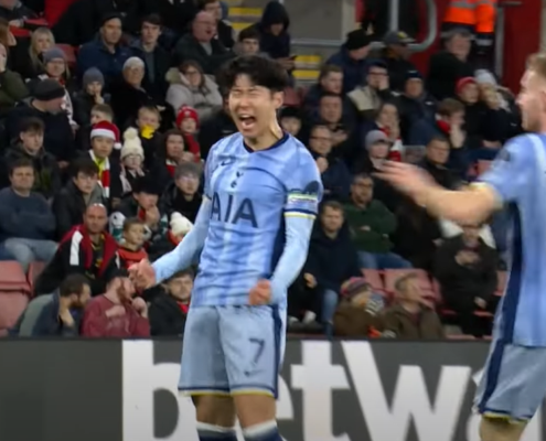Son goal v Southampton December 2024