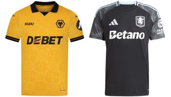 Wolves v Aston Villa 2025-26 Kits