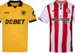 Wolves v Brentford 2025-26 Kits