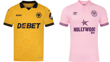Wolves v Brentford 2025-26 Kits