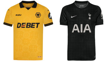 Wolves v Spurs 2025-26 Kits