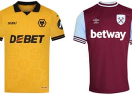 Wolves v West Ham 2025-26 Kits