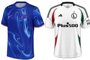 Chelsea v Legia Warsaw 2024-25 Kits