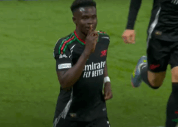 Arsenal UCL Bukayo Saka 2025