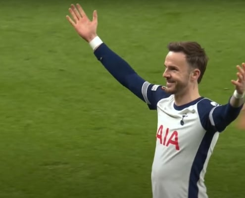 James Maddison Spurs Europa League