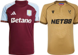 Aston Villa v Crystal Palace Kits Portfolio