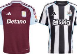 Aston Villa v Newcastle UTD 2025-26 Kits