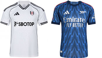 Fulham v Arsenal 2025-26 Kits