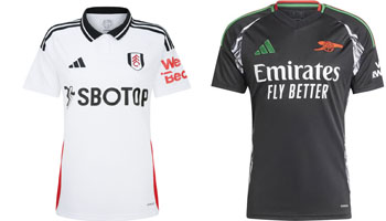 Fulham v Arsenal 2025-26 Kits