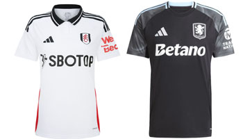 Fulham v Aston Villa 2025-26 Kits