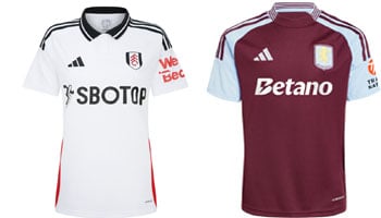 Fulham v Aston Villa 2025-26 Kits