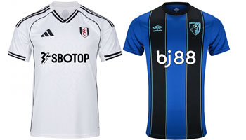 Fulham v Bournemouth 2025-26 Kits