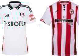 Fulham v Brentford 2025-26 Kits