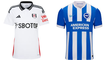 Fulham v Brighton 2025-26 Kits