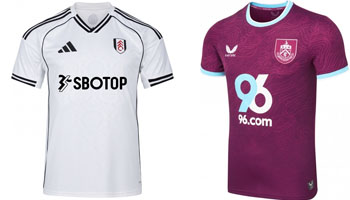 Fulham v Burnley 2025-26 Kits