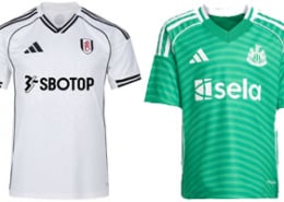 Fulham v Newcastle United 2025-26 Kits