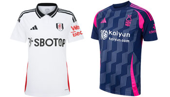 Fulham v Notingham Forest 2025-26 Kits