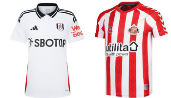 Fulham v Sunderland 2025-26 Kits