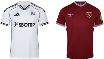 Fulham v West Ham 2025-26 Kits