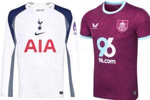 Spurs v Burnley 2025-26 Kits