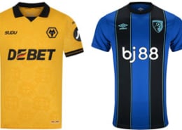 Wolves v Bournemouth 2025-26 Kits