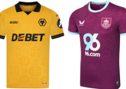 Wolves v Burnley 2025-26 Kits