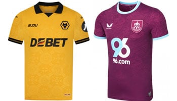 Wolves v Burnley 2025-26 Kits