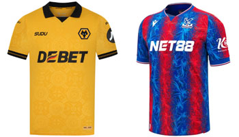 Wolves v Crystal Palace 2025-26 Kits