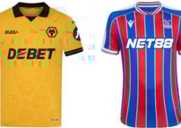 Wolves v Crystal Palace 2025-26 Kits