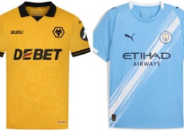 Wolves v Manchester City 2025-26 Kits
