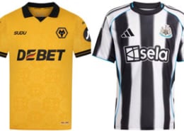 Wolves v Newcastle United 2025-26 Kits
