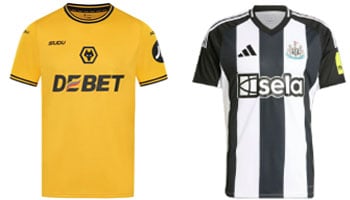 Wolves v Newcastle United 2025-26 Kits