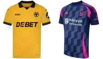 Wolves v Nottingham Forest 2025-26 Kits