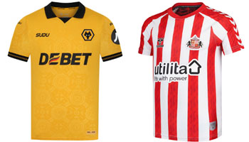 Wolves v Sunderland 2025-26 Kits