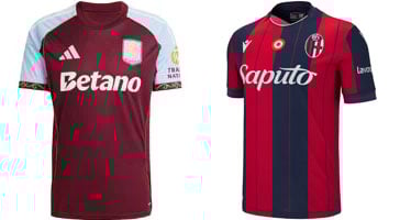 Aston Villa vs Bologna kits-25-26