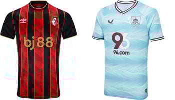 Bournemouth v Burnley 2025-26 Kits