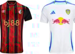 Bournemouth v Leeds United 2025-26 Kits
