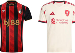 Bournemouth v Liverpool 2025-26 Kits