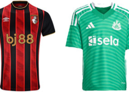 Bournemouth v Newcastle 2025-26 Kits