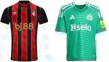 Bournemouth v Newcastle 2025-26 Kits