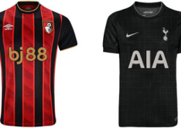 Bournemouth v Spurs 2025-26 Kits
