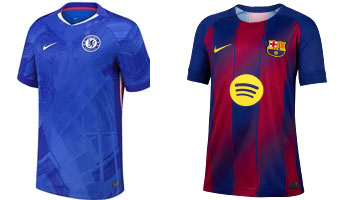 Chelsea vs Barcelona 2025-26 Kits