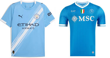 Man City vs Napoli 2025-26 Kits