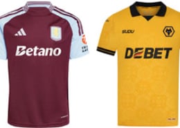 Aston Villa v Wolves 2025-26 Kits