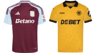 Aston Villa v Wolves 2025-26 Kits
